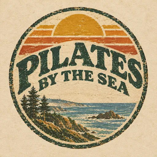 Pilates by the Sea round emblem